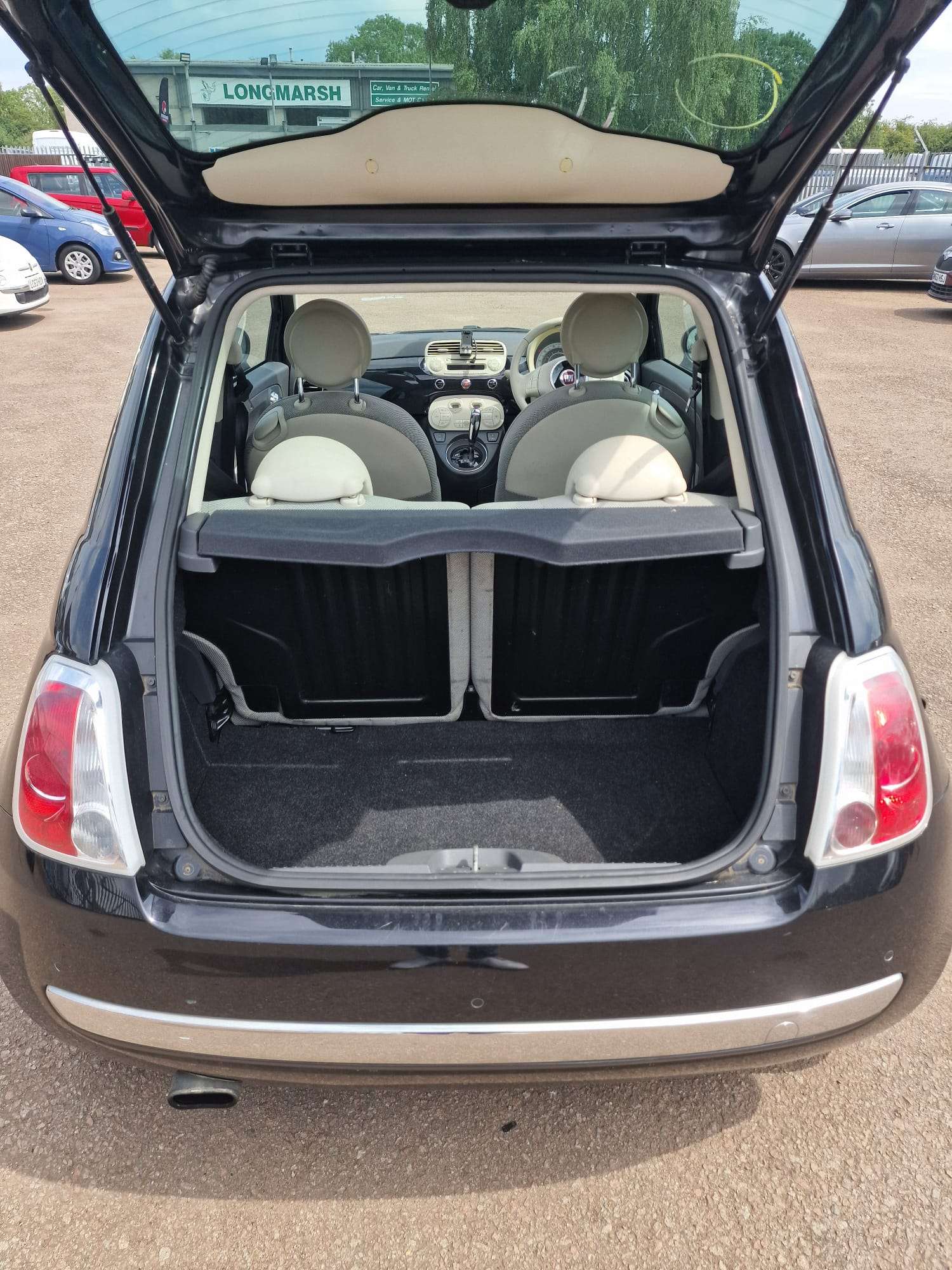 
								Fiat 500 Black 2014 Auto full									